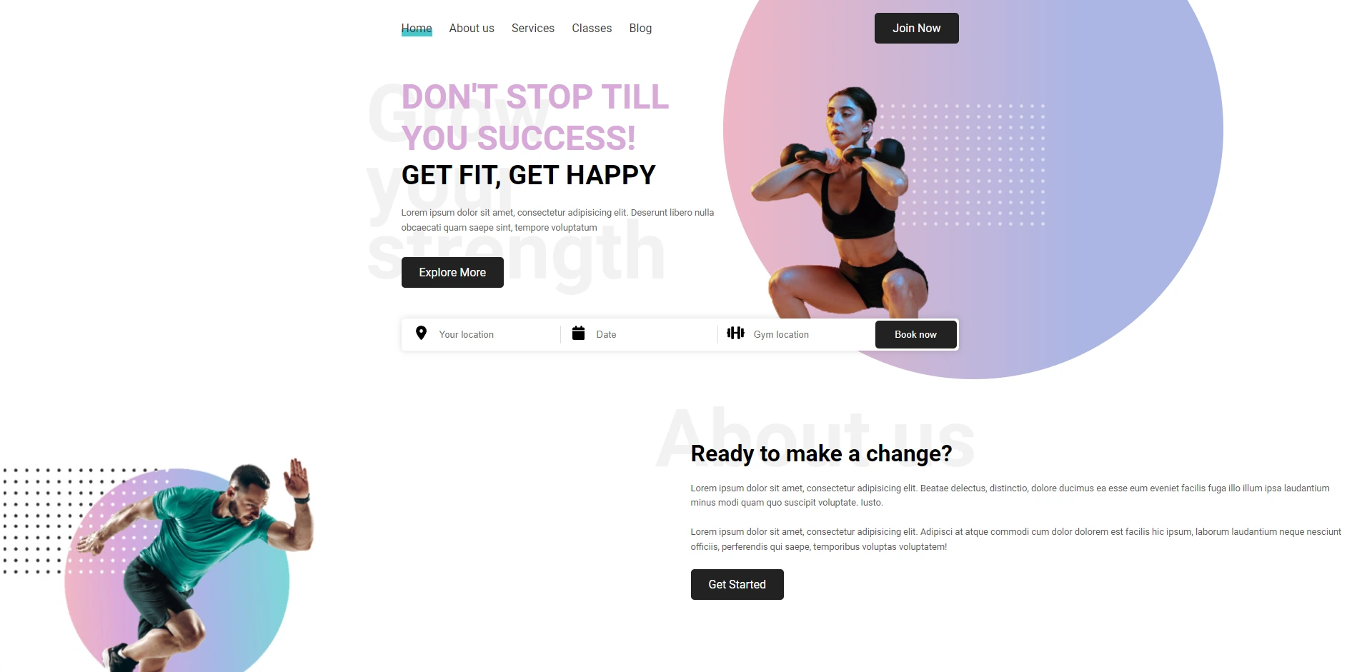 Gym Website