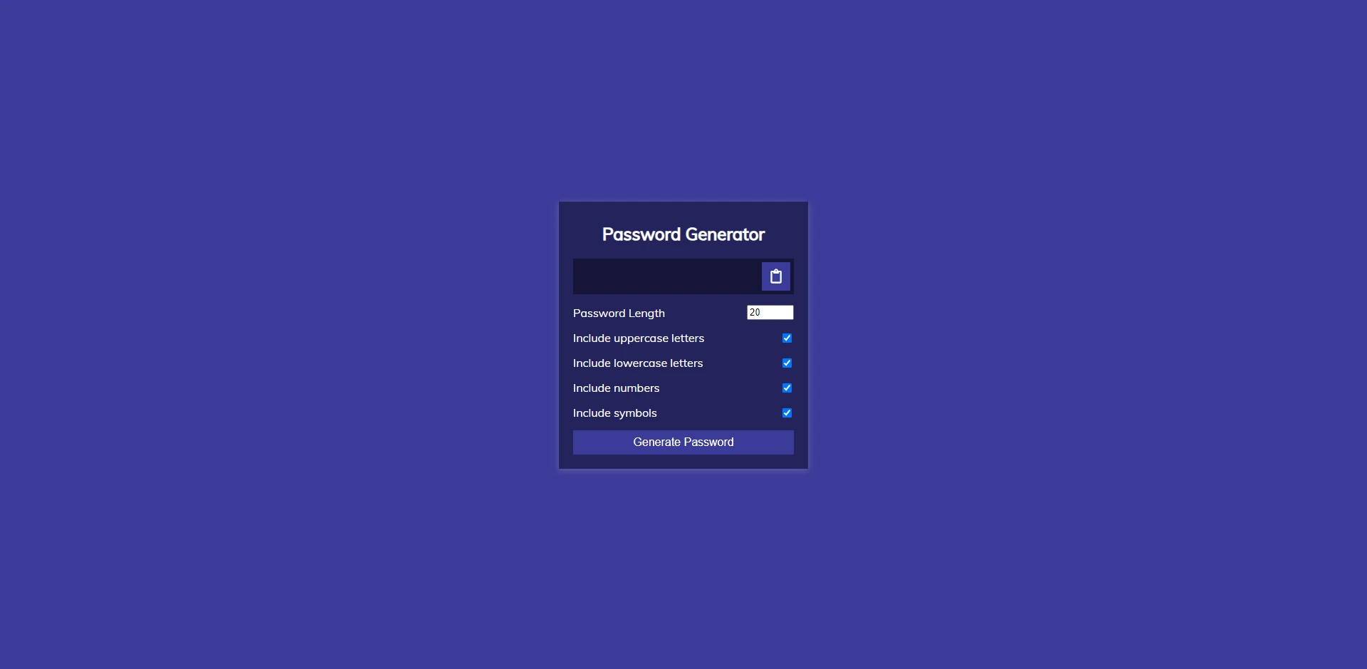 Password Generator